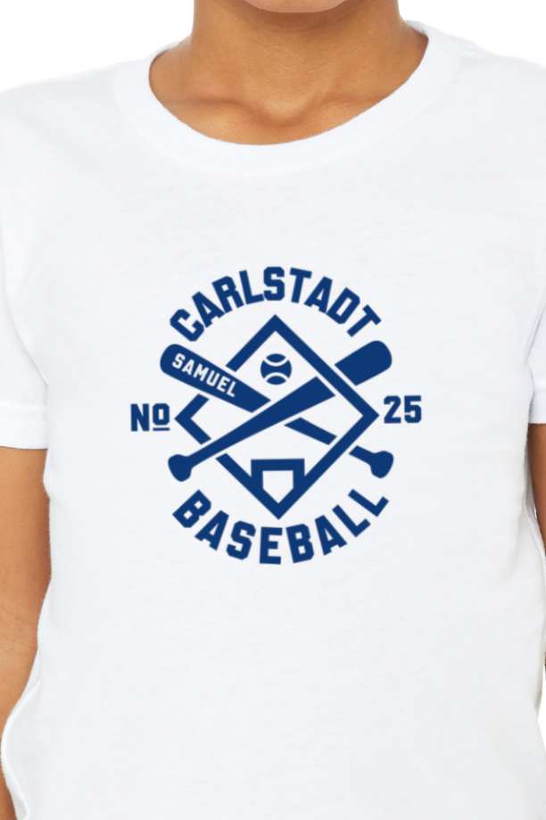 Carlstadt Baseball Customizable Diamond Tee